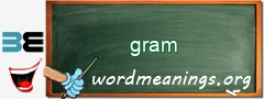 WordMeaning blackboard for gram